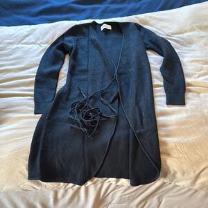 Abercrombie & Fitch Black Cardigan Sweater
